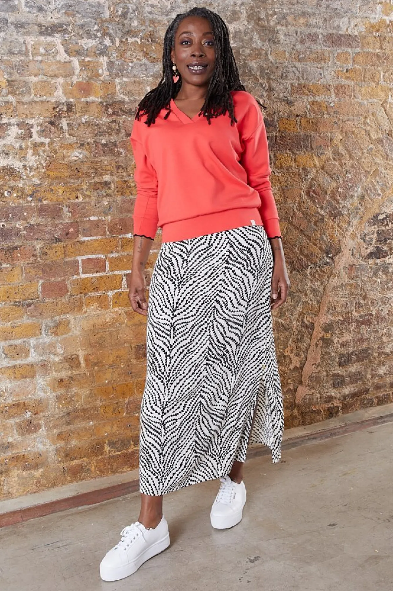 Fabienne Chapot Laurie Zebra Print Skirt